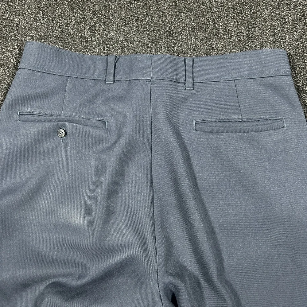 Levi's Action Slacks Mens 32x32 Gray Blue Good Vintage Sta-Prest Straight Pants